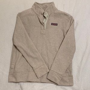 Vineyard vines womens pullover tan small